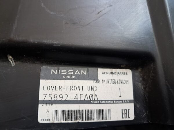 NİSSAN QASHQAİ MOTOR ALT MUHAFAZA ORİJİNAL 758924EA0A - Görsel 4