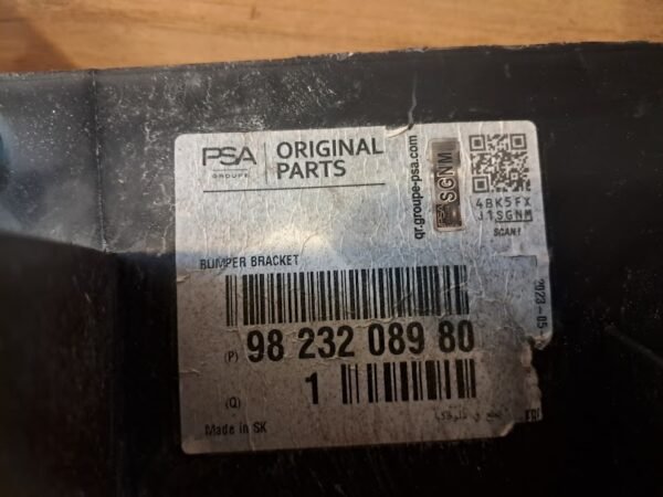 PEUGEOT 208 ARKA TAMPON DARBE EMİCİ ORİJİNAL 9823208980 - Görsel 4